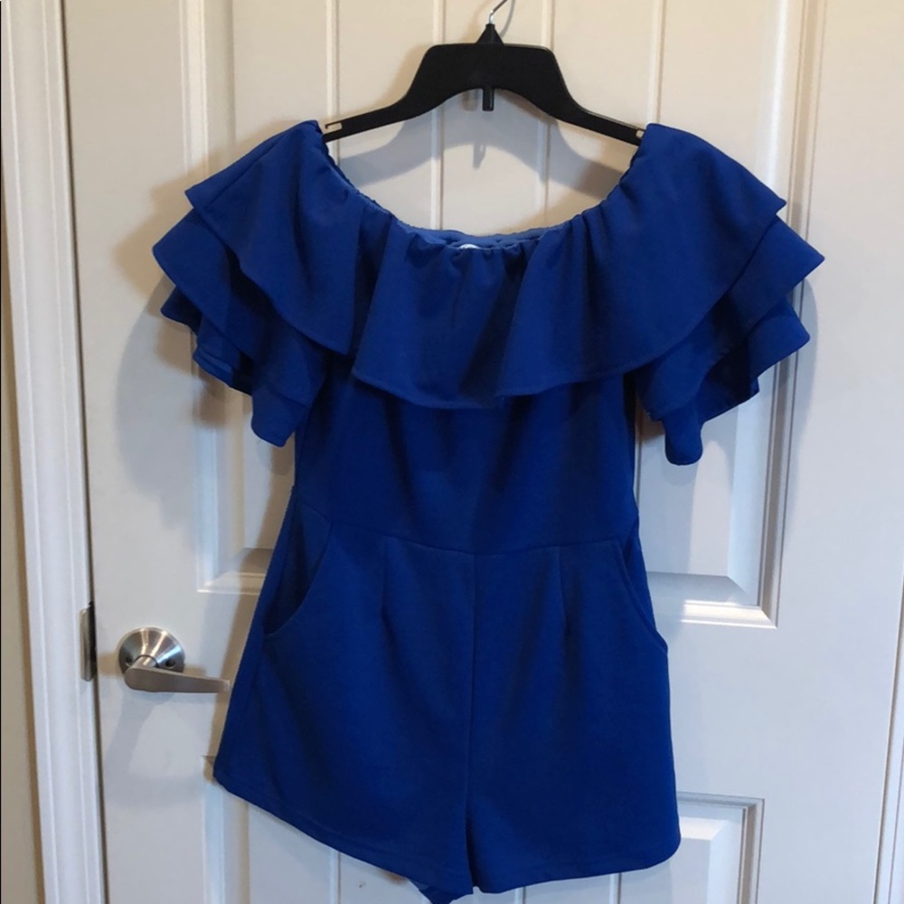 Blue romper